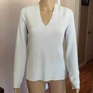 I.N.C. International Concepts - Women's V-Neck Metallic Sweater – XL - NWOT